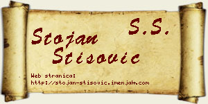 Stojan Stišović vizit kartica